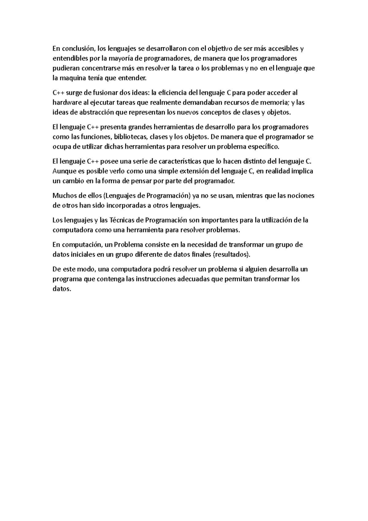 Conclusión