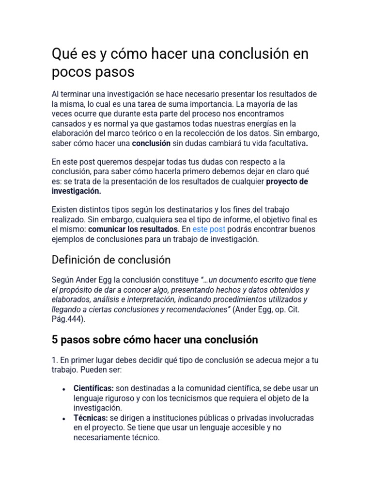 Conclusión