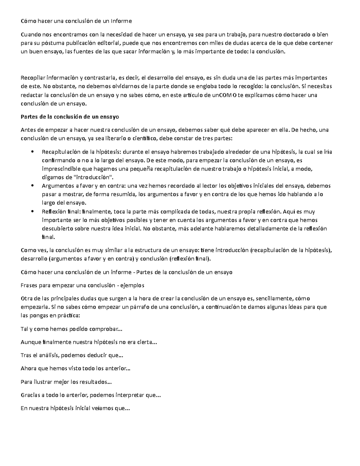 Conclusión