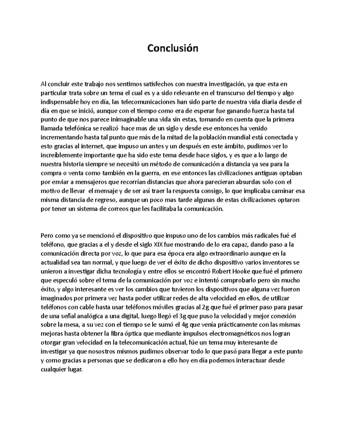 Conclusión